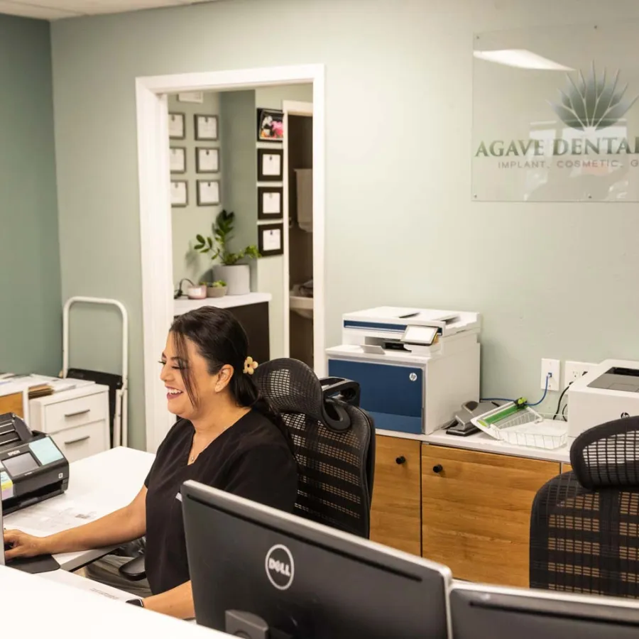 Reception at Agave Dental Care Northeast